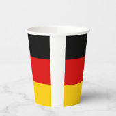 Deutsche Flagge Pappbecher (Links)