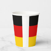 Deutsche Flagge Pappbecher (Rechts)