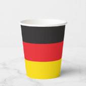 Deutsche Flagge Pappbecher (Rückseite)