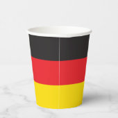 Deutsche Flagge Pappbecher (Rechts)