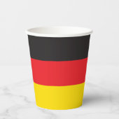 Deutsche Flagge Pappbecher (Vorderseite)