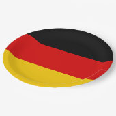 Deutsche Flagge Pappteller (Schrägansicht)