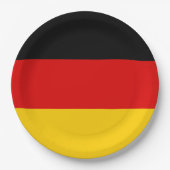 Deutsche Flagge Pappteller (Vorderseite)