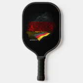 Deutsche Flagge Pickleball Schläger (Rückseite)