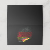 Deutsche Flagge Platzkarte (Außenseite Aufgefaltet)