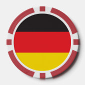 Deutsche Flagge Pokerchips (Vorderseite)