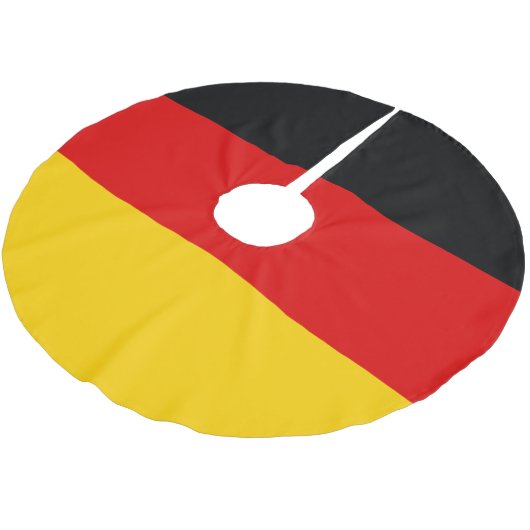 Deutsche Flagge Polyester Weihnachtsbaumdecke (Schrägansicht)