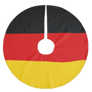 Deutsche Flagge Polyester Weihnachtsbaumdecke
