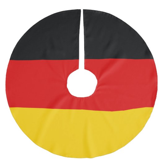 Deutsche Flagge Polyester Weihnachtsbaumdecke (Vorderseite)