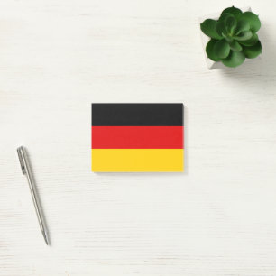 Deutsche Flagge Post-it Klebezettel