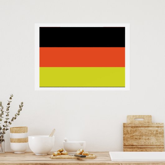 Deutsche Flagge Poster (Küche)