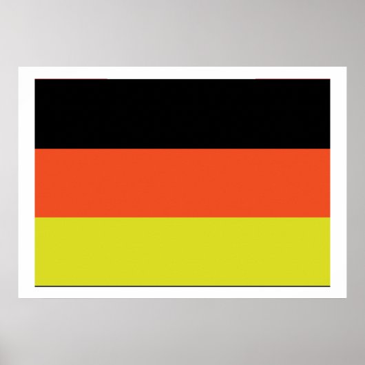 Deutsche Flagge Poster (Vorne)