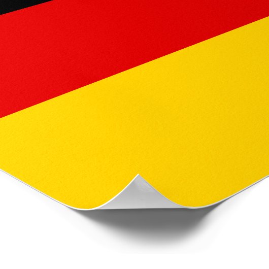 Deutsche Flagge Poster (Ecke)