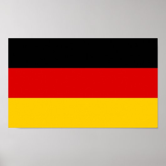 Deutsche Flagge Poster (Vorne)