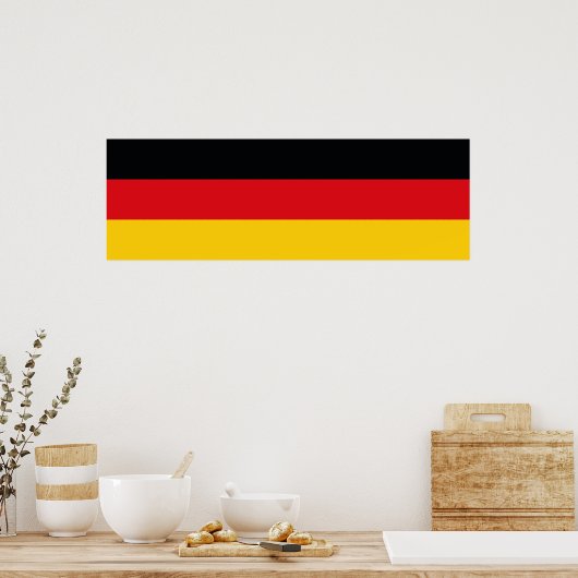 Deutsche Flagge Poster (Küche)