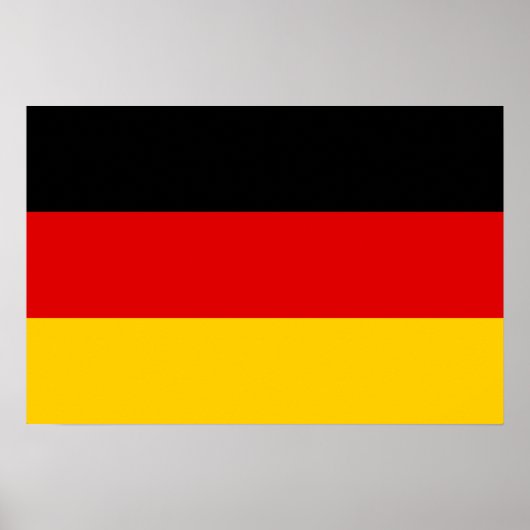 Deutsche Flagge Poster (Vorne)