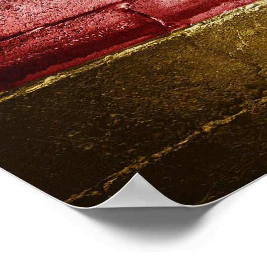 Deutsche Flagge Poster (Ecke)