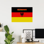 Deutsche Flagge Poster (Heimbüro)