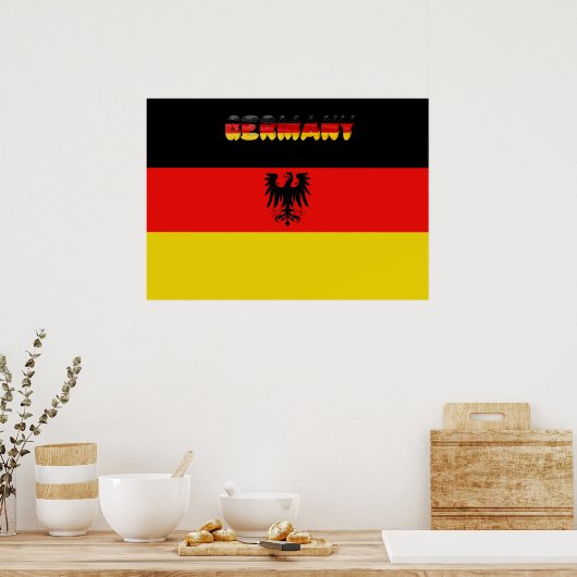 Deutsche Flagge Poster (Küche)