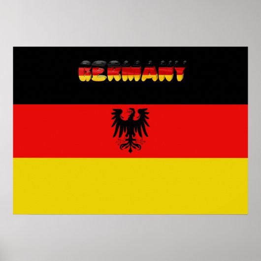 Deutsche Flagge Poster (Vorne)
