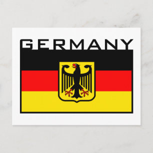 Deutsche Flagge Postkarte