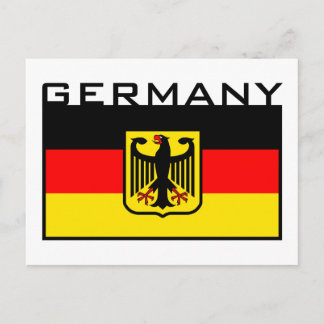 Deutsche Flagge Postkarte
