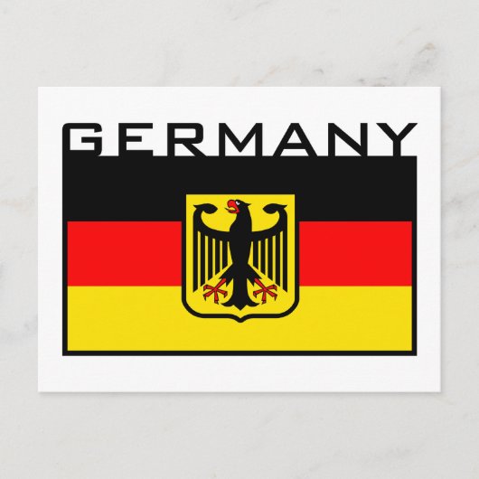 Deutsche Flagge Postkarte (Vorderseite)