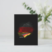 Deutsche Flagge Postkarte (Stehend Vorderseite)