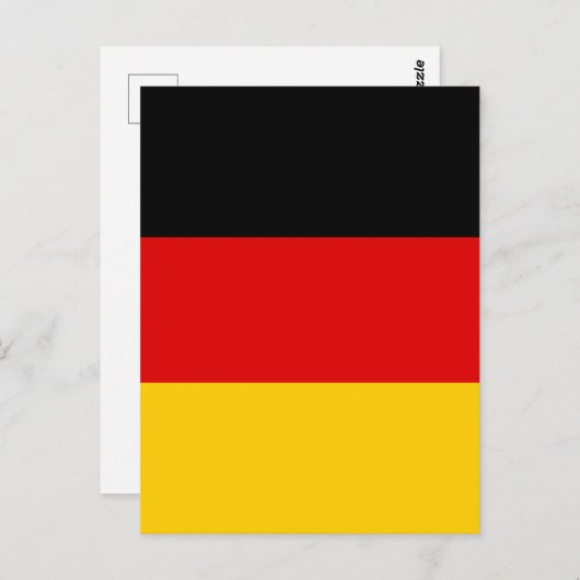 Deutsche Flagge Postkarte (Vorne/Hinten)