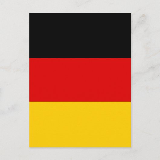 Deutsche Flagge Postkarte (Vorderseite)