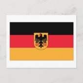 Deutsche Flagge Postkarte (Vorderseite)