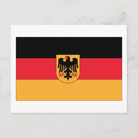 Deutsche Flagge Postkarte (Vorderseite)