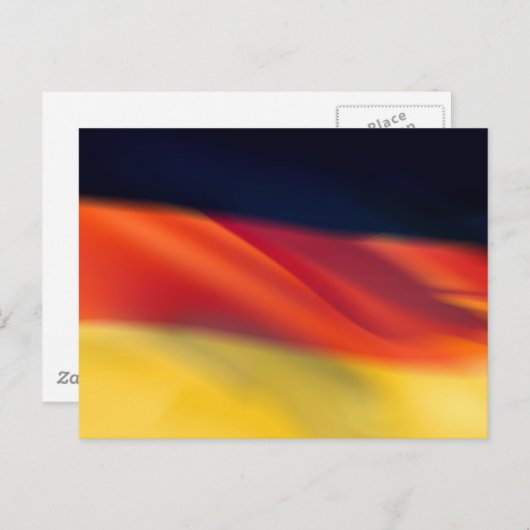 Deutsche Flagge Postkarte (Vorne/Hinten)