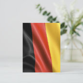 Deutsche Flagge Postkarte (Stehend Vorderseite)