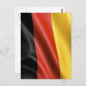 Deutsche Flagge Postkarte (Vorne/Hinten)