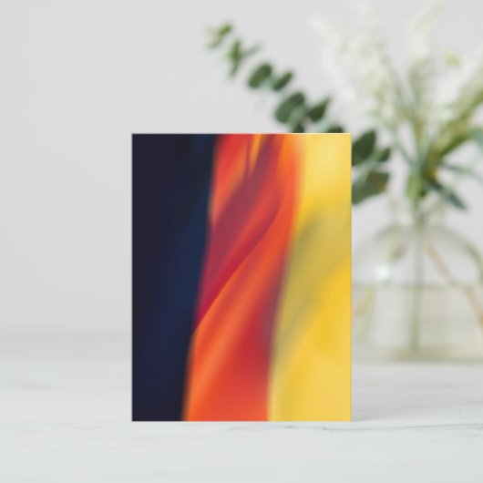 Deutsche Flagge Postkarte (Stehend Vorderseite)
