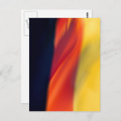 Deutsche Flagge Postkarte (Vorne/Hinten)