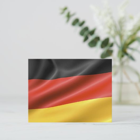 Deutsche Flagge Postkarte (Stehend Vorderseite)