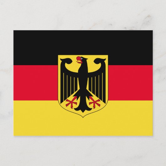 Deutsche Flagge Postkarte (Vorderseite)