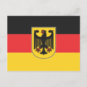Deutsche Flagge Postkarte (Vorderseite)