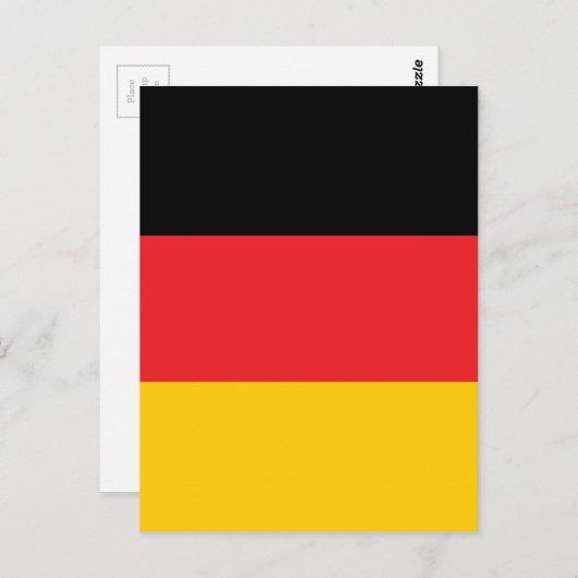 Deutsche Flagge Postkarte (Vorne/Hinten)