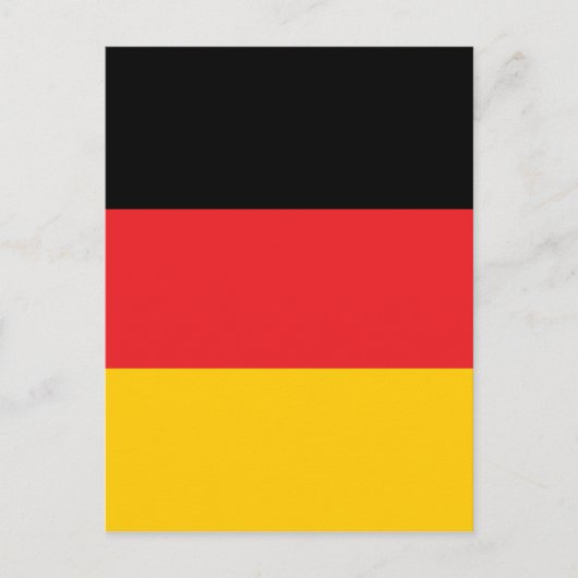 Deutsche Flagge Postkarte (Vorderseite)