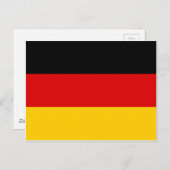 Deutsche Flagge Postkarte (Vorne/Hinten)