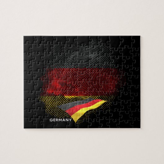 Deutsche Flagge Puzzle (Horizontal)