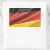 Deutsche Flagge Rechteckiger Aufkleber (Tasche)