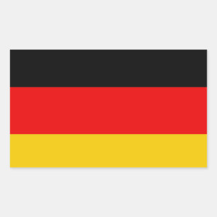 Deutsche Flagge Rechteckiger Aufkleber