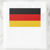 Deutsche Flagge Rechteckiger Aufkleber (Tasche)