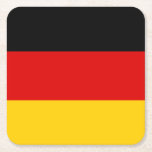 Deutsche Flagge Rechteckiger Pappuntersetzer<br><div class="desc">Die Nationalflagge Deutschlands.</div>