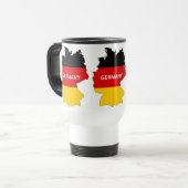 deutsche Flagge Reisebecher (Vorderseite Links)