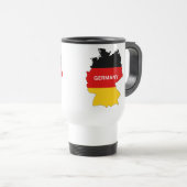 deutsche Flagge Reisebecher (VorderseiteRechts)